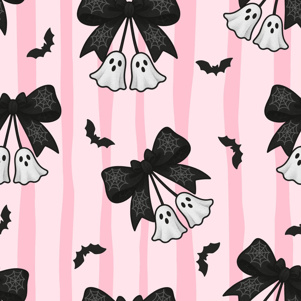 Little Boo Bows Pink Halloween Infant Romper